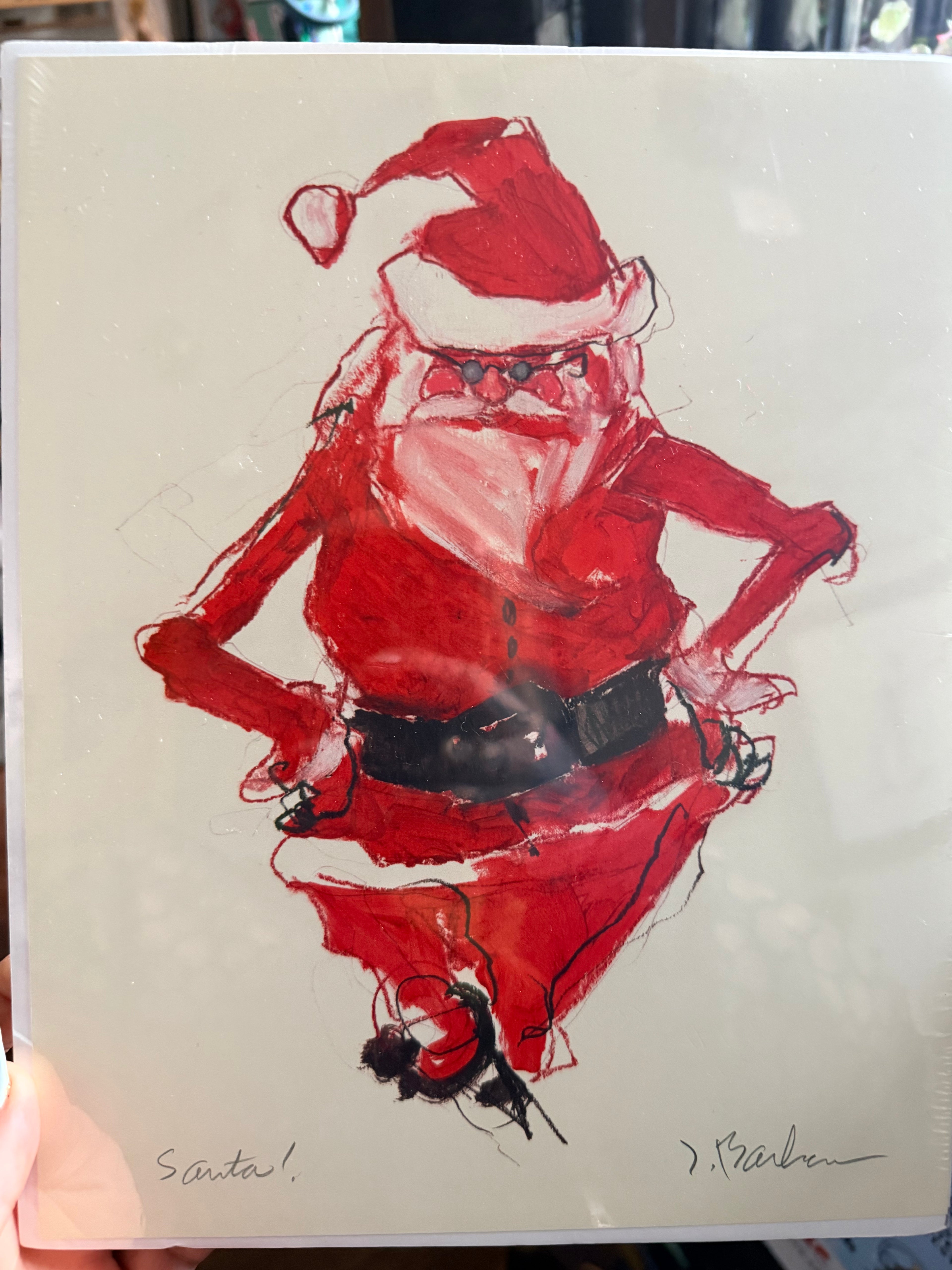 Jeaneen Barnhart: Art Prints (Santa)