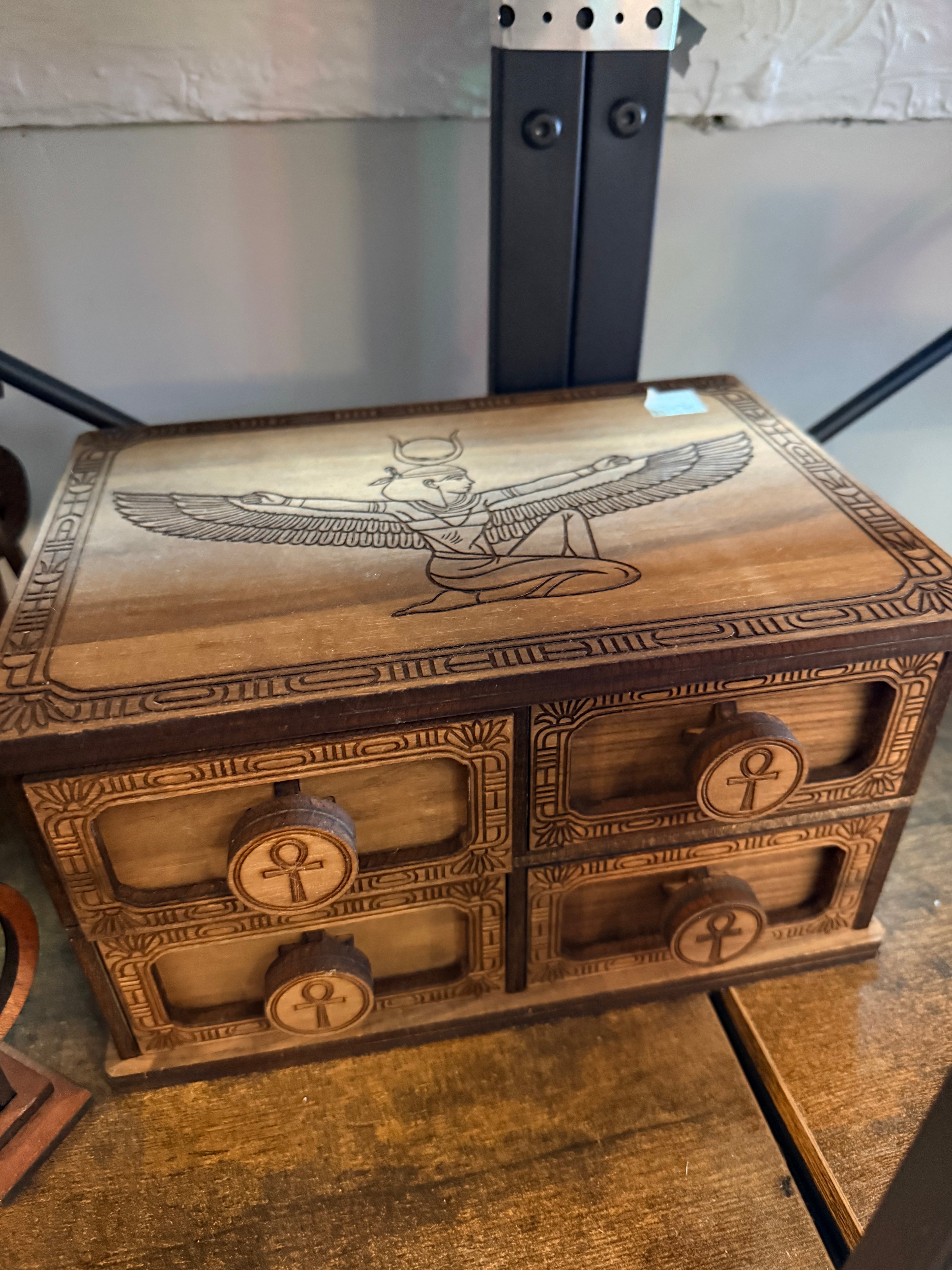 Minx Manx Monks: Laser Carved Egyptian Box