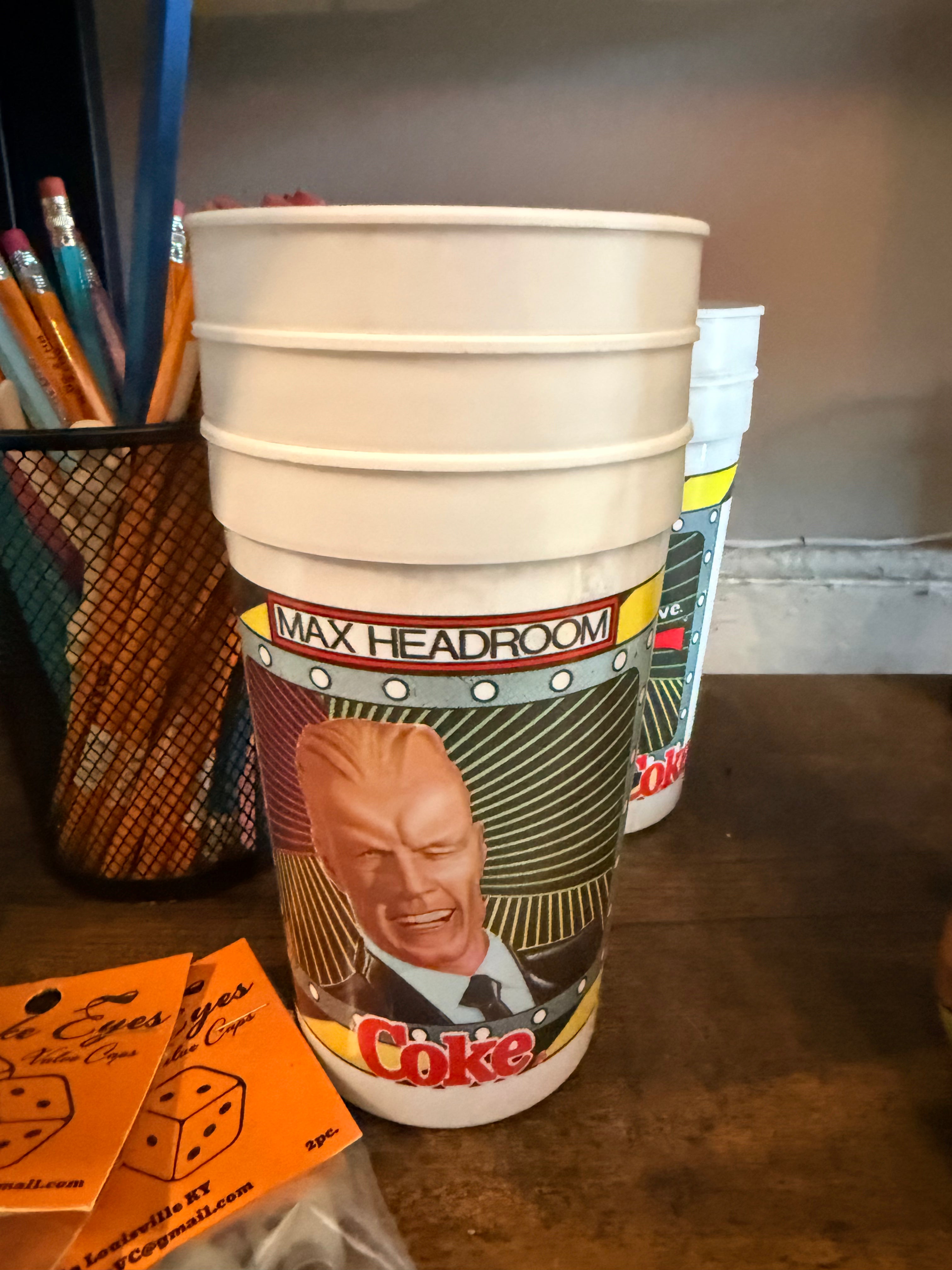 Mark McGee: Vintage Max Headroom Coke Cup