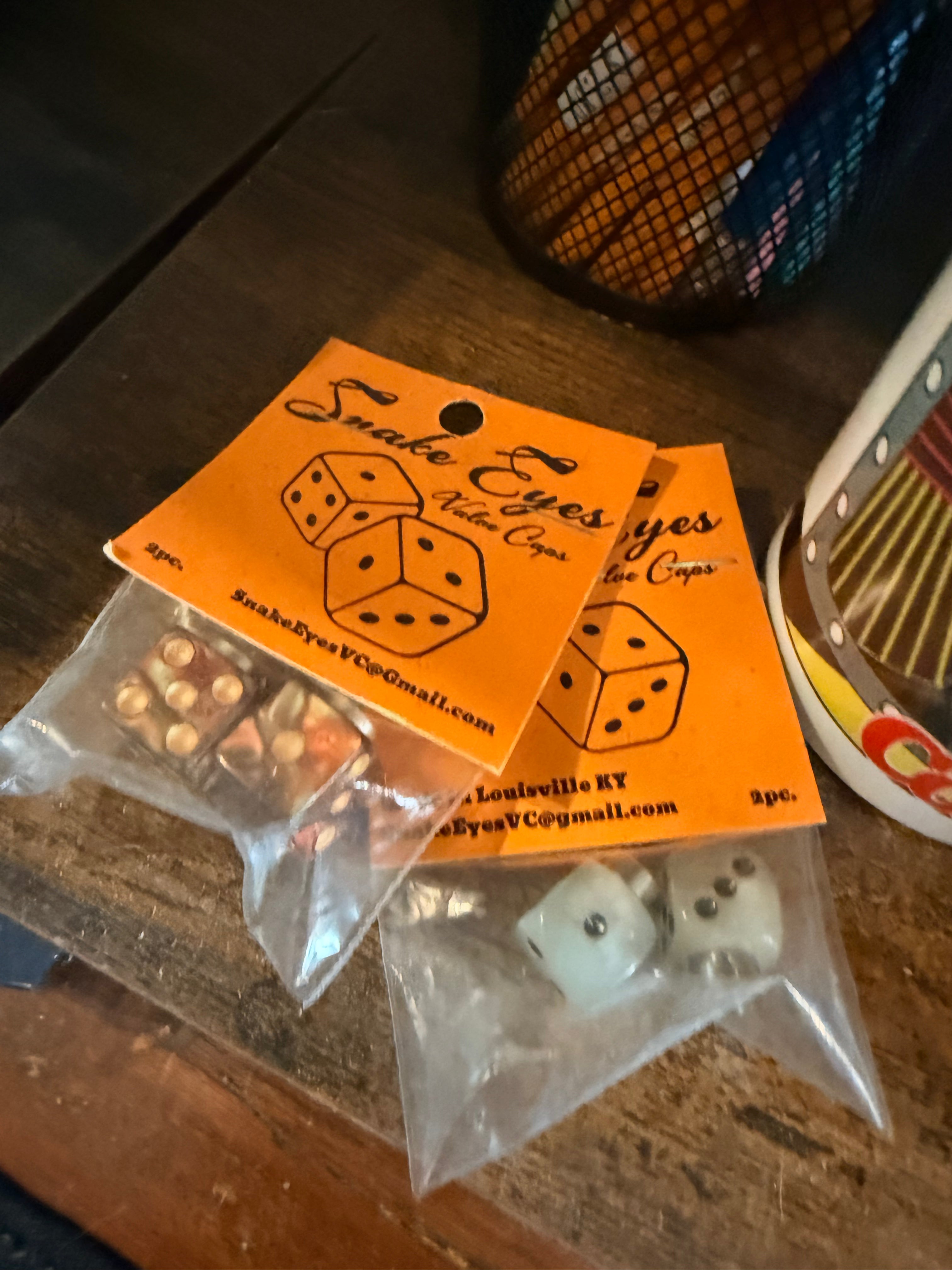 Snake Eyes Valve Caps: Dice Valve Caps