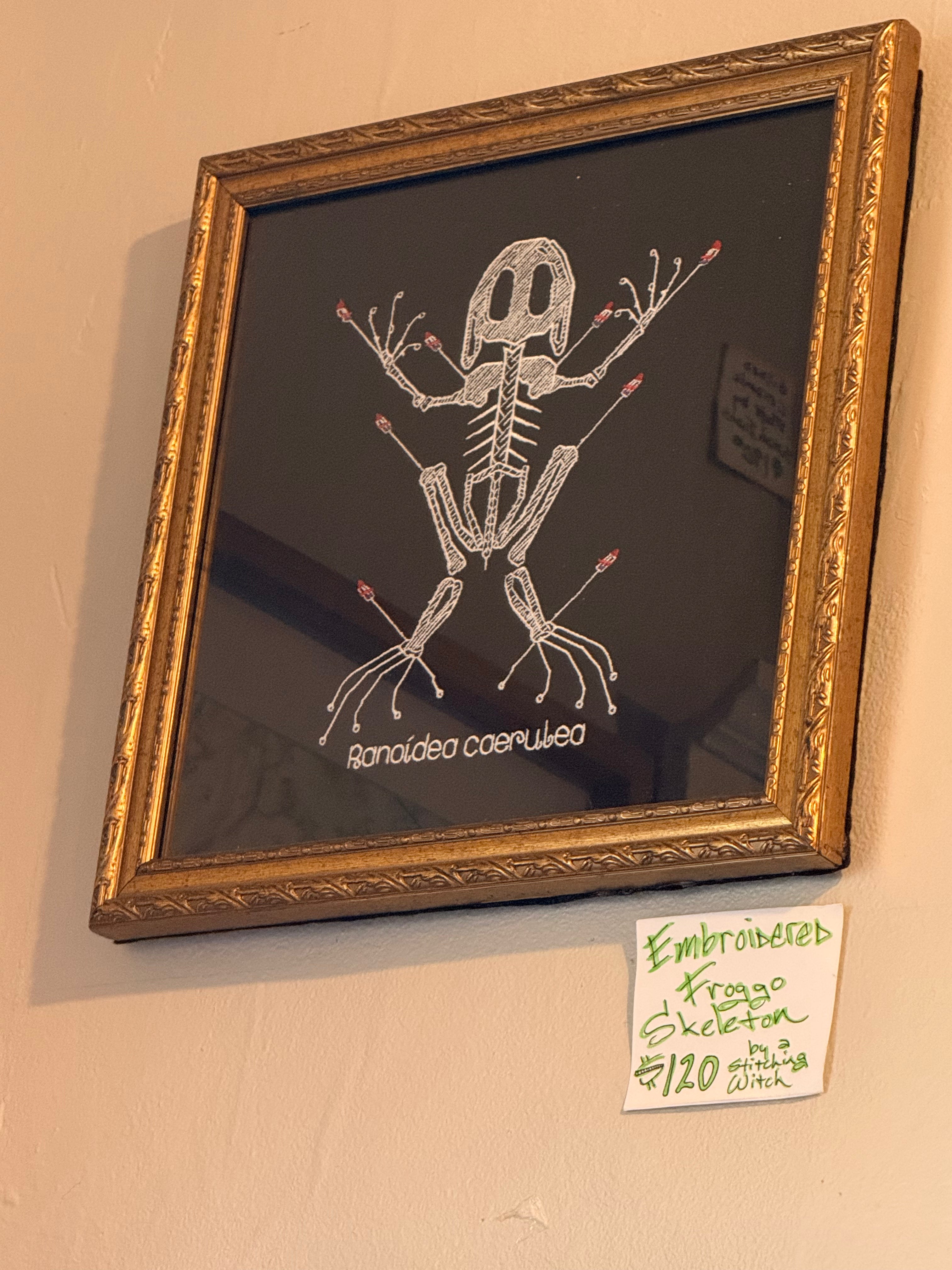 A Stitching Witch: Embroidered Wall Artwork