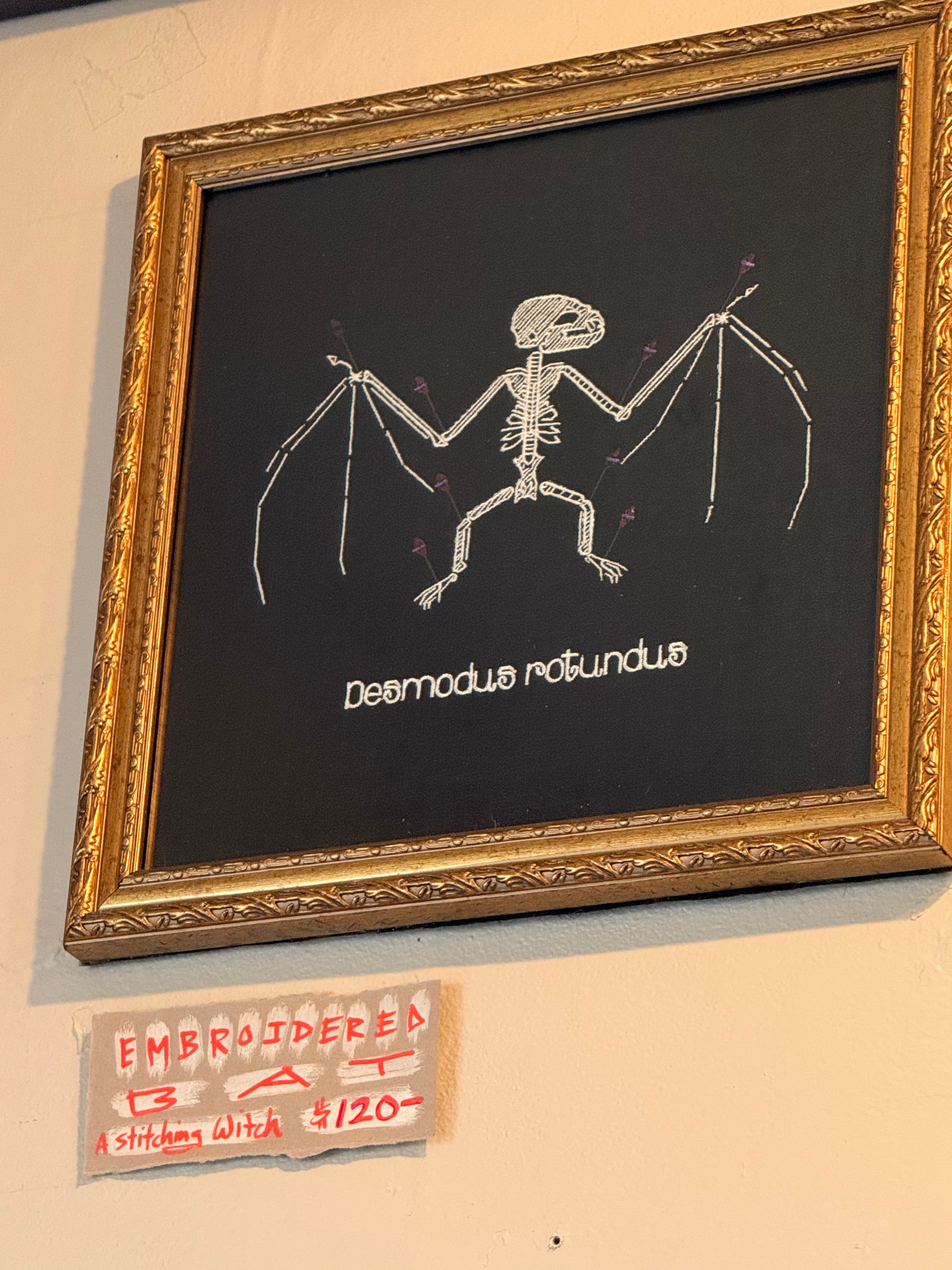 A Stitching Witch: Embroidered Wall Artwork