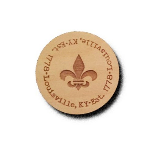 Layne Wilson: Fleur De Lis Louisville Round Magnet